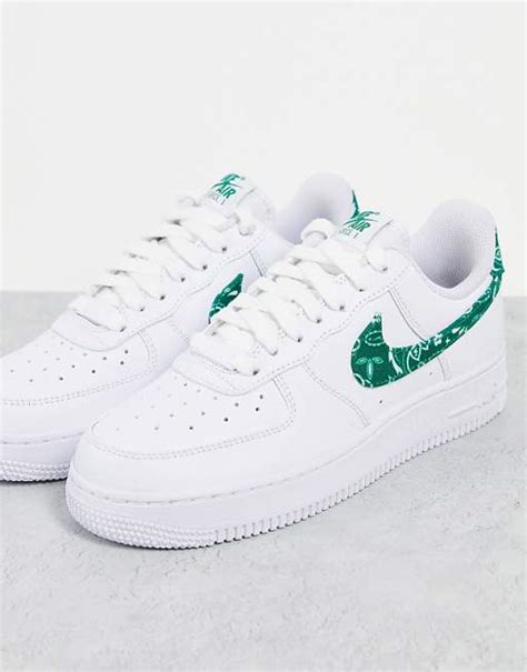 Nike Air Force 1 '07 Essential sneakers in white/malachite 